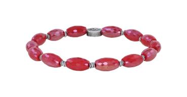 Rot - Petit Glamour d'Afrique - Armband von Konplott